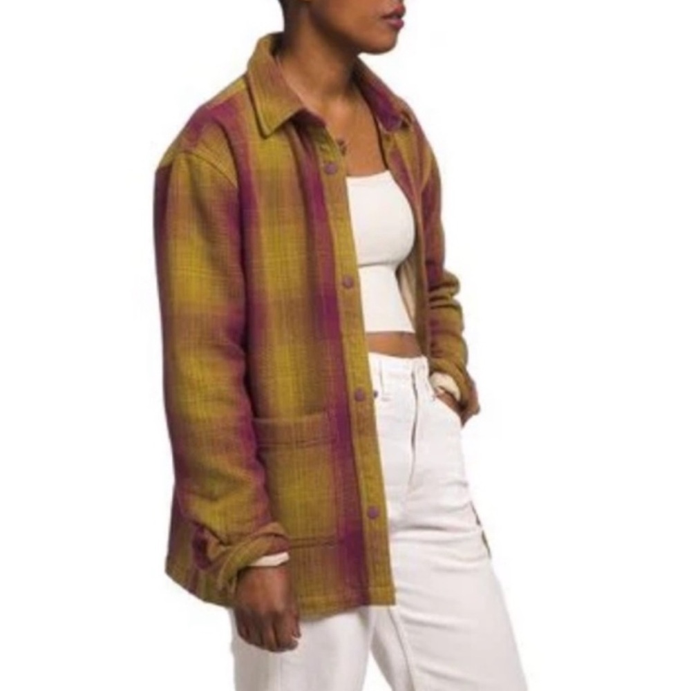 The North Face Valley Twill Plaid Utility Shirt Jacket Shacket NWT Small